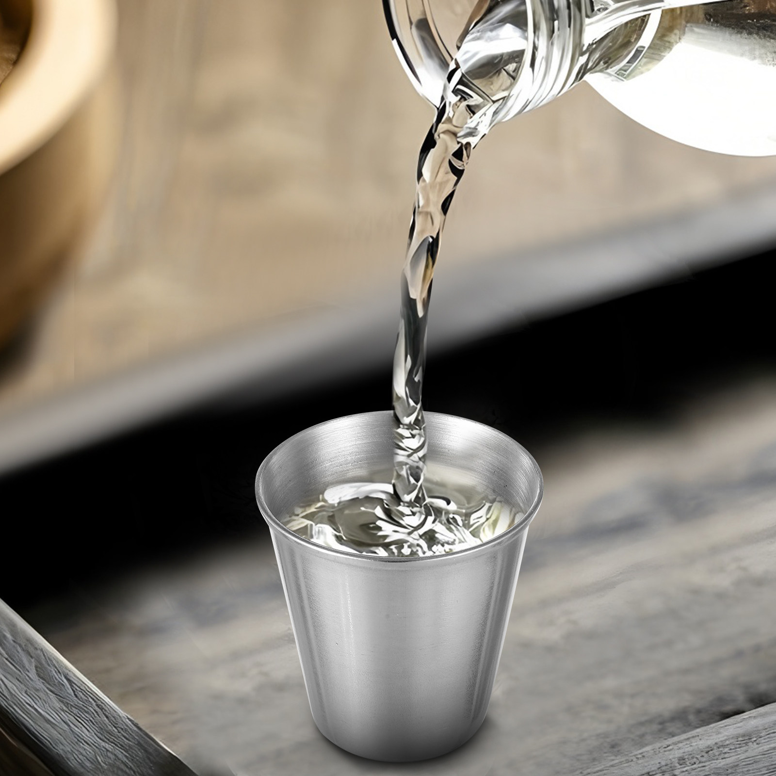 Coffee Tea Vodka - 12 قطعة من أكواب الشوت المصنوعة