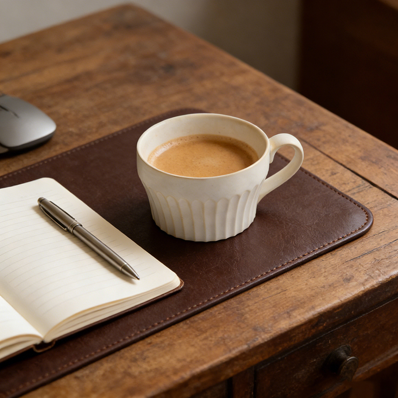 Coffee Tea Japan - كوب سيراميك ياباني بتصميم عتيق بنقشة