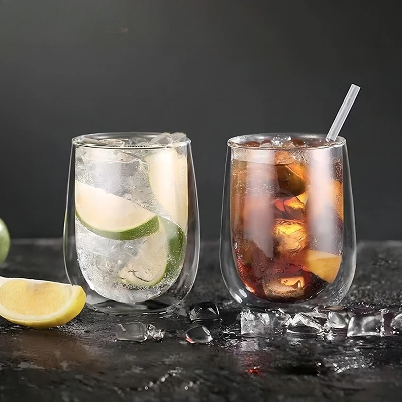 Double Wall Mug - 2/4 قطع أكواب إسبريسو مزدوجة الجدار،