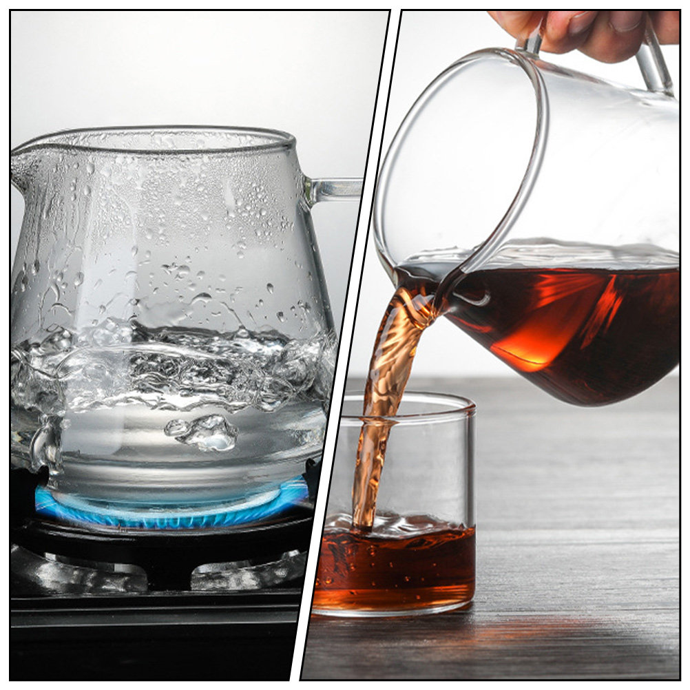 Coffee Tea Home - إبريق زجاجي عالي الوضوح سعة 650
