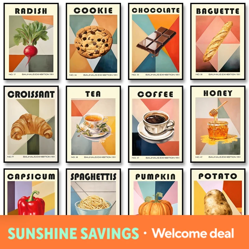 Coffee Tea Picture - لوحات فنية جدارية بتصميمات المطبخ والطعام