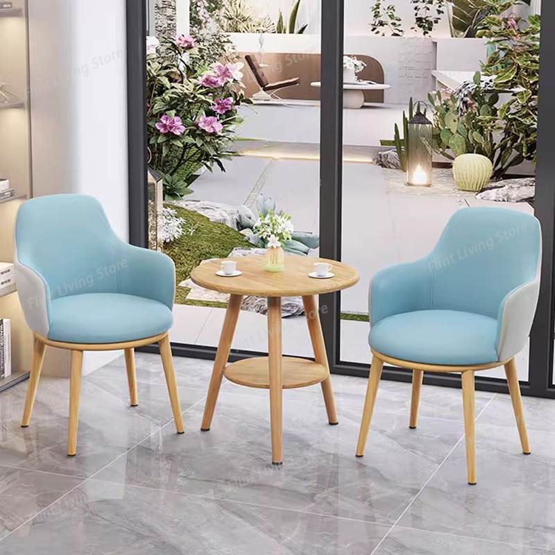 Coffee Tea Lounge - طاولة جانبية من القماش بتصميم نورديك،