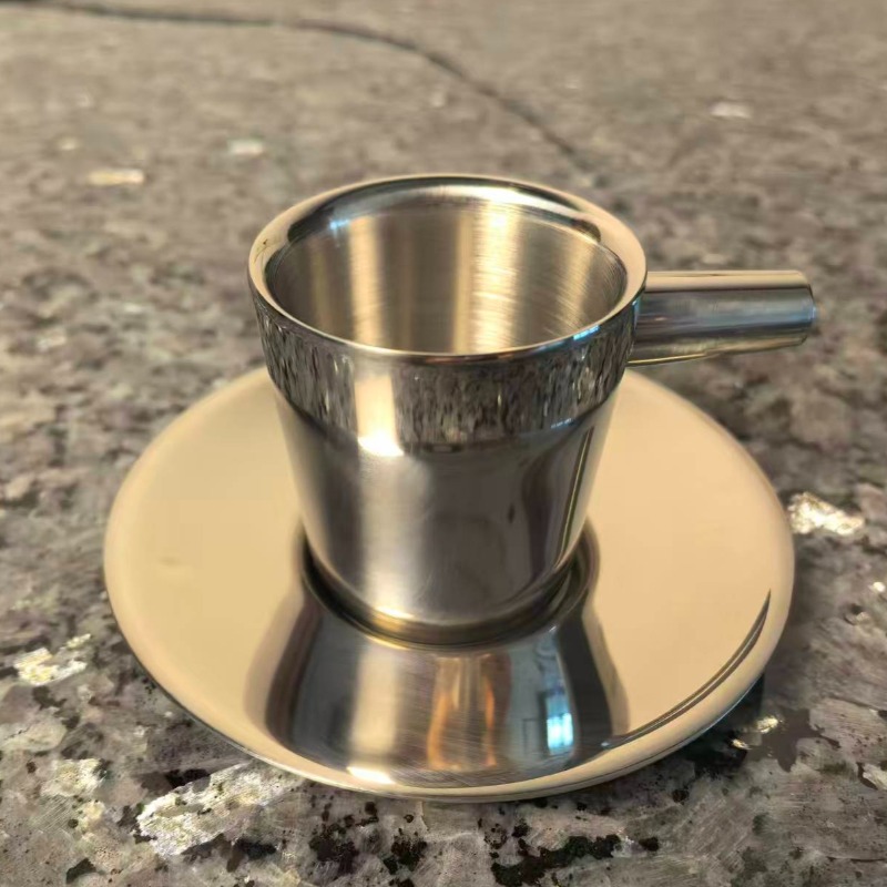 Double Wall Mug - طقم من كوبين للقهوة من الفولاذ