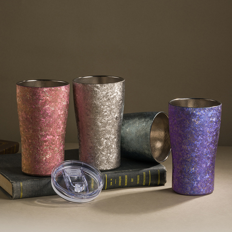 Double Wall Mug - أكواب تيتانيوم 300 مل ذات جدار