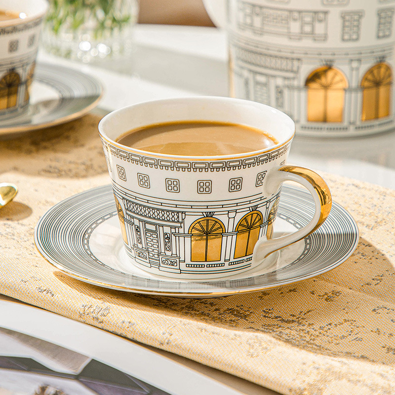 Coffee Tea Catering - كوب معمارية وصحون قهوة كوب أوروبي