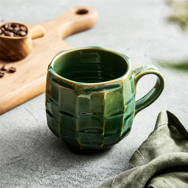 كوب سيراميك يدوي الصنع بتصميم  - مراجعة Coffee Tea Japan وسعره
