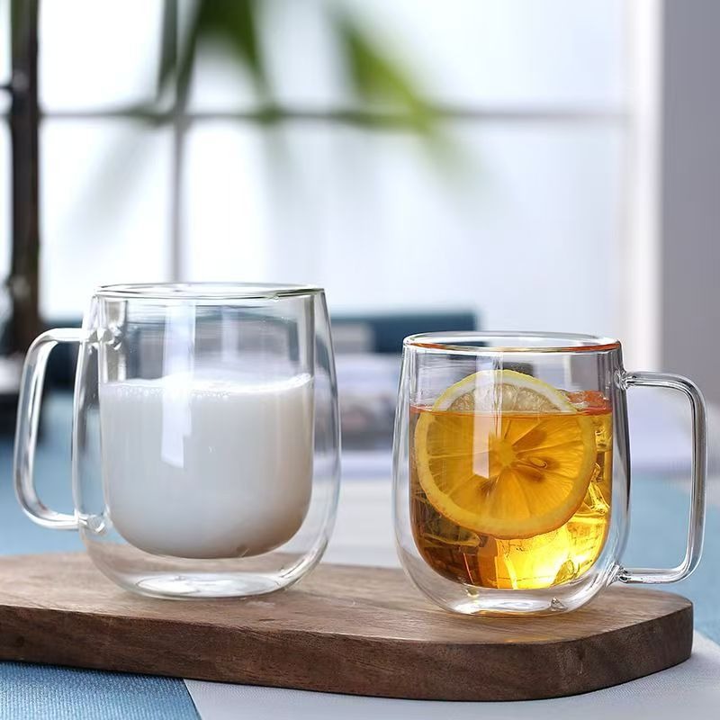 كوب زجاجي مزدوج الجدار بمقبض م - مراجعة Double Wall Mug وسعره