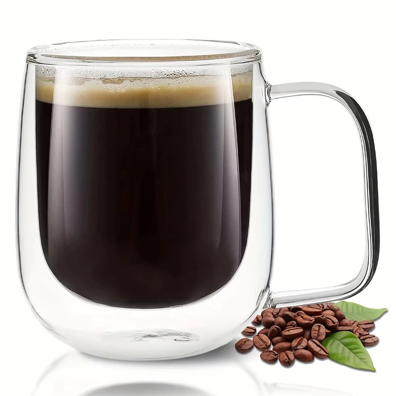 كوب زجاجي مزدوج الجدار بمقبض م - مراجعة Double Wall Mug وسعره