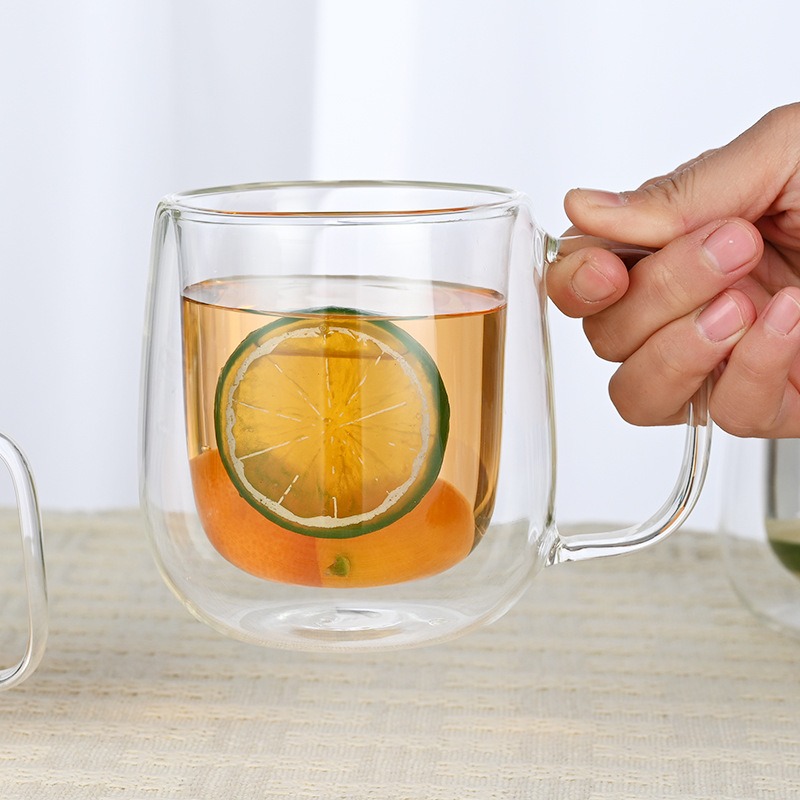 كوب زجاجي مزدوج الجدار بمقبض م - مراجعة Double Wall Mug وسعره