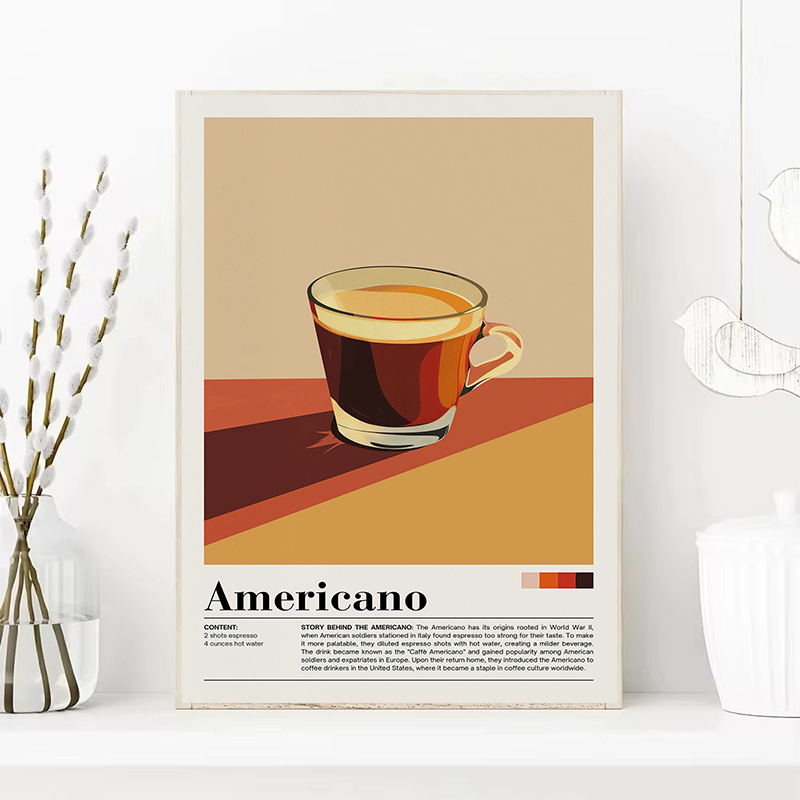 خمر القهوة المشروبات الملصقات  - مراجعة Coffee Tea Picture وسعره