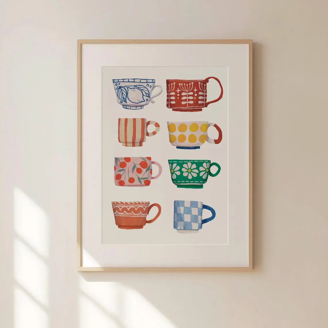 طباعة على شكل كوب شاي، ملصق إف - مراجعة Coffee Tea Cups وسعره