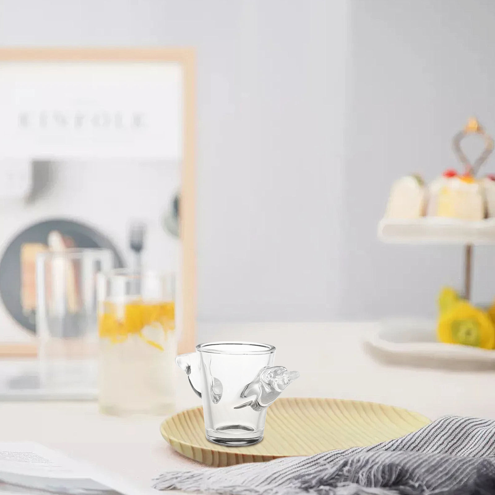 كأس شوت زجاجي شفاف صغير بتصميم - مراجعة Coffee Tea Vodka وسعره