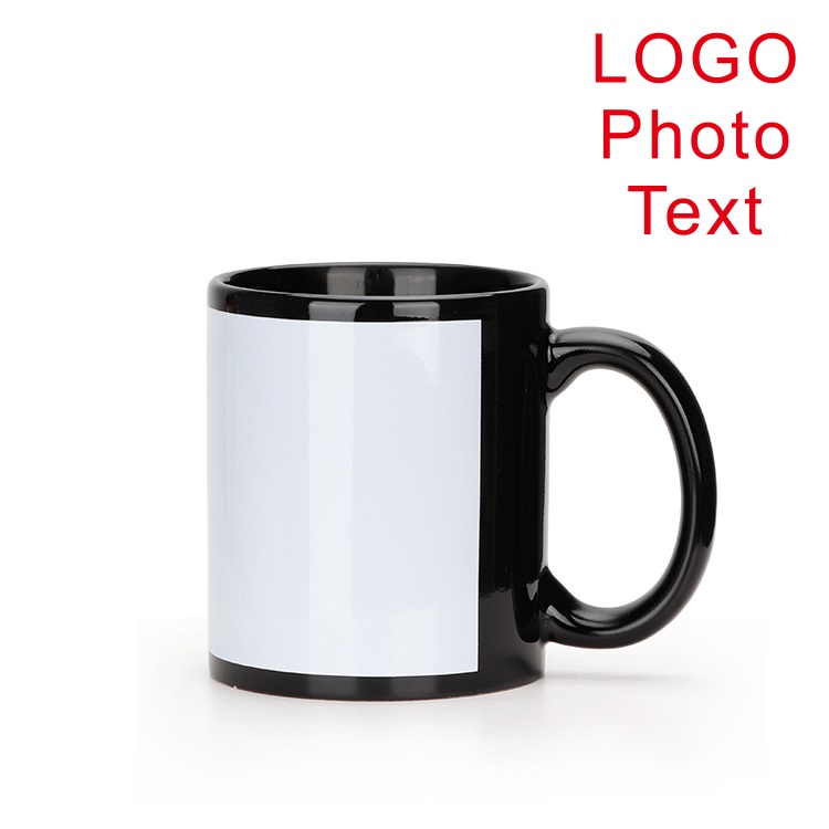 كوب أسود بشعار DIY كوب سيراميك - مراجعة Coffee Tea Picture وسعره