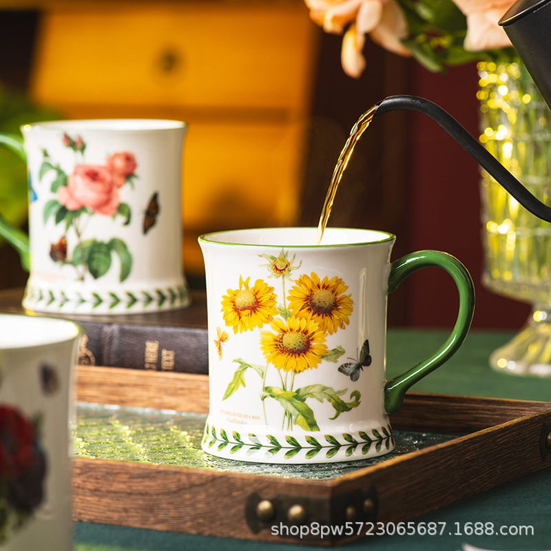 كوب قهوة سيراميك بتصميم ريفي إ - مراجعة Coffee Tea English وسعره