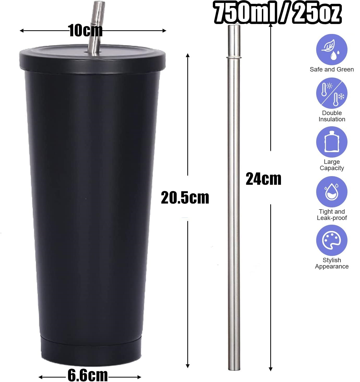 كوب معزول مزدوج الجدار سعة 750 - مراجعة Double Wall Mug وسعره