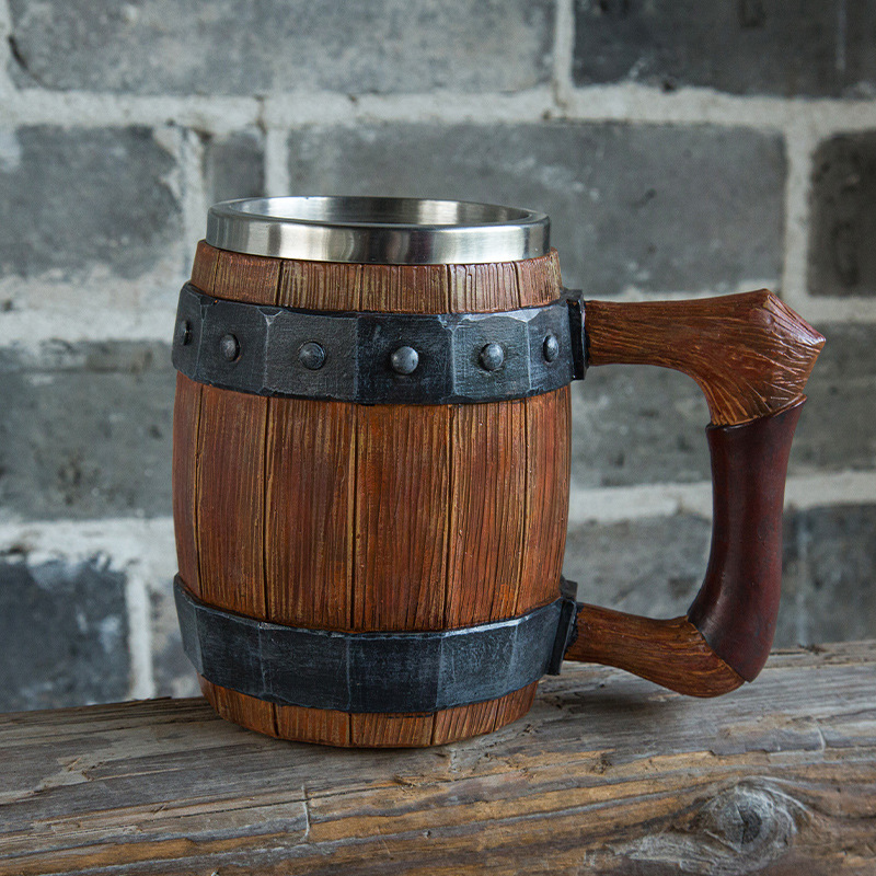 فايكنغ ريترو كوب للبيرة الراتن - مراجعة Double Wall Mug وسعره