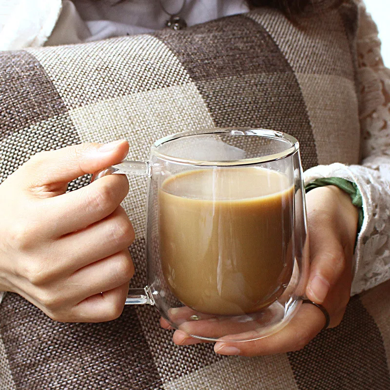 شفافة فنجان قهوة زجاجي الحليب  - مراجعة Coffee Tea Vodka وسعره