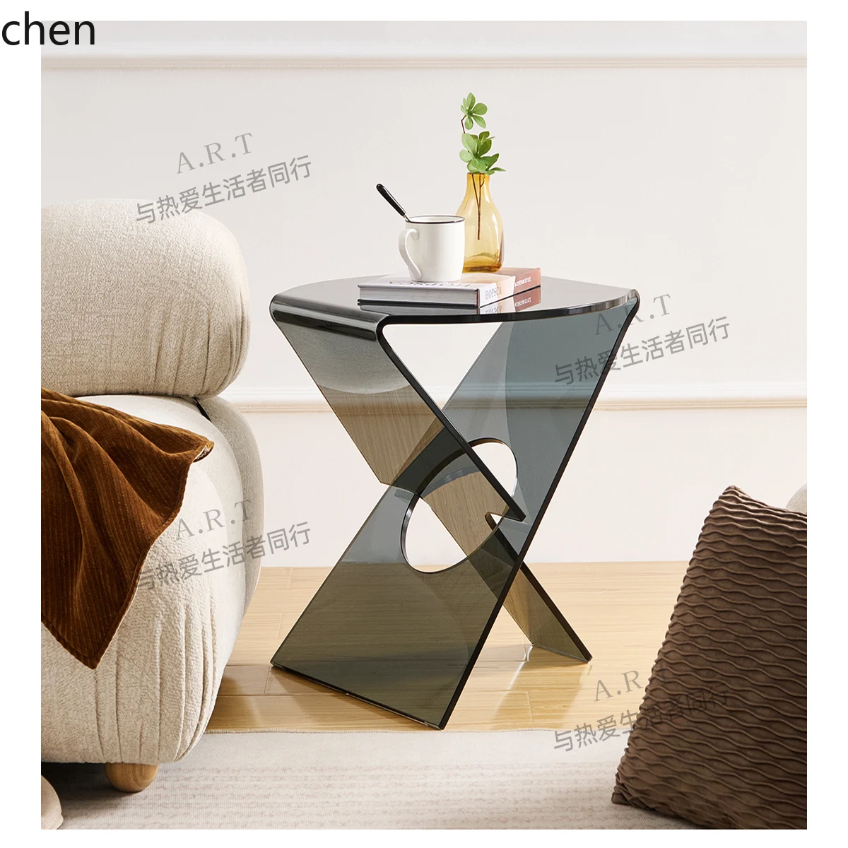 طاولة قهوة زجاجية إبداعية W5.1 - مراجعة Coffee Tea Home وسعره