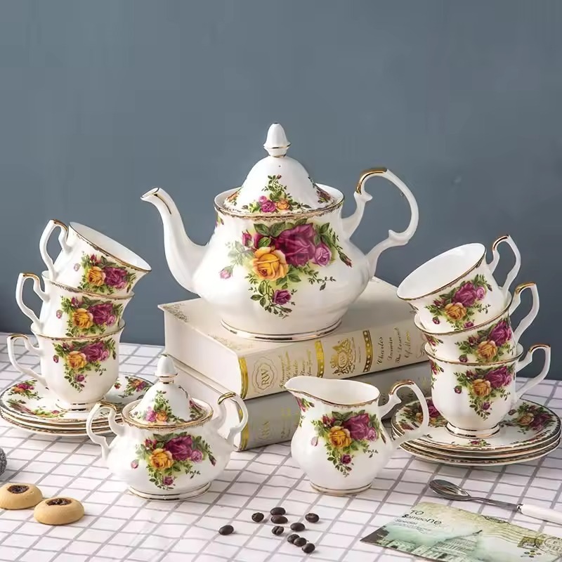طقم قهوة من البورسلين الأوروبي - مراجعة Coffee Tea English وسعره