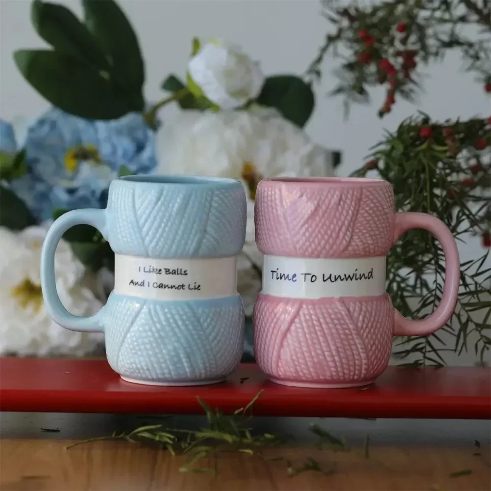 كوب قهوة من السيراميك بنمط ساخ - مراجعة Coffee Tea Knits وسعره