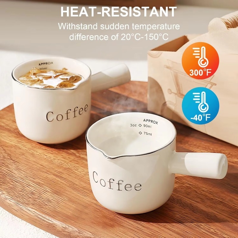 كوب قهوة سيراميك صغير بمقبض وف - مراجعة Coffee Tea Cups وسعره