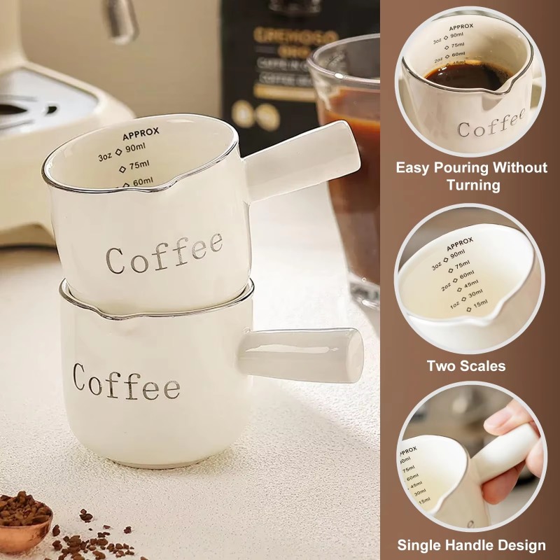 كوب قهوة سيراميك صغير بمقبض وف - مراجعة Coffee Tea Cups وسعره