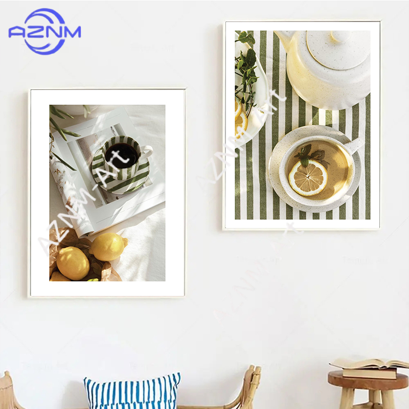 لوحات فنية جدارية مطبوعة على ق - مراجعة Coffee Tea Picture وسعره