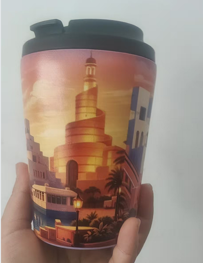 كوب قهوة مخصص بشعار وصورة، زجا - مراجعة Coffee Tea Picture وسعره