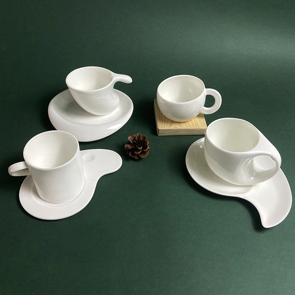 طقم فنجان قهوة سيراميك مع صحن، - مراجعة Coffee Tea Home وسعره