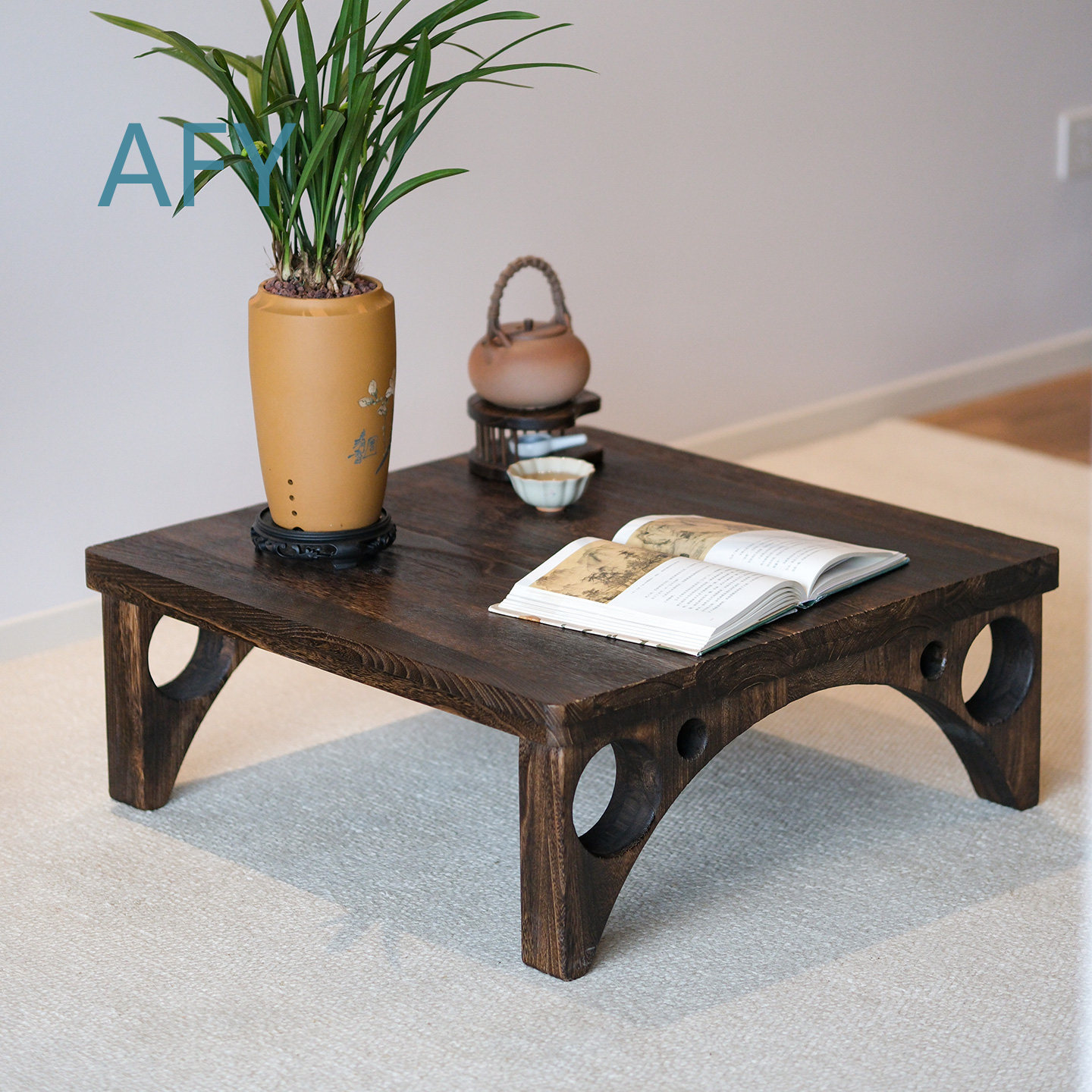 طاولة قهوة منخفضة من الخشب الص - مراجعة Coffee Tea Lounge وسعره