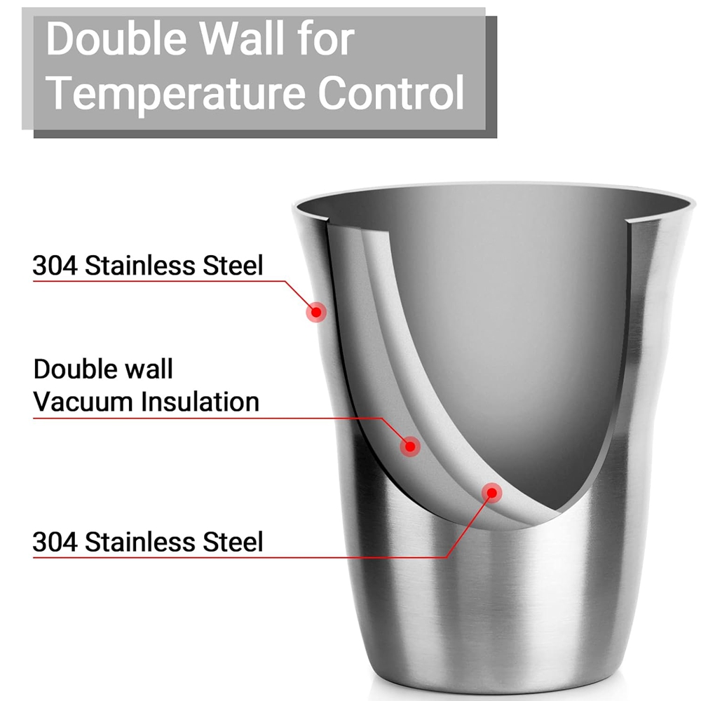 2/3 حزمة أكواب معدنية 8 أوقية  - مراجعة Double Wall Mug وسعره