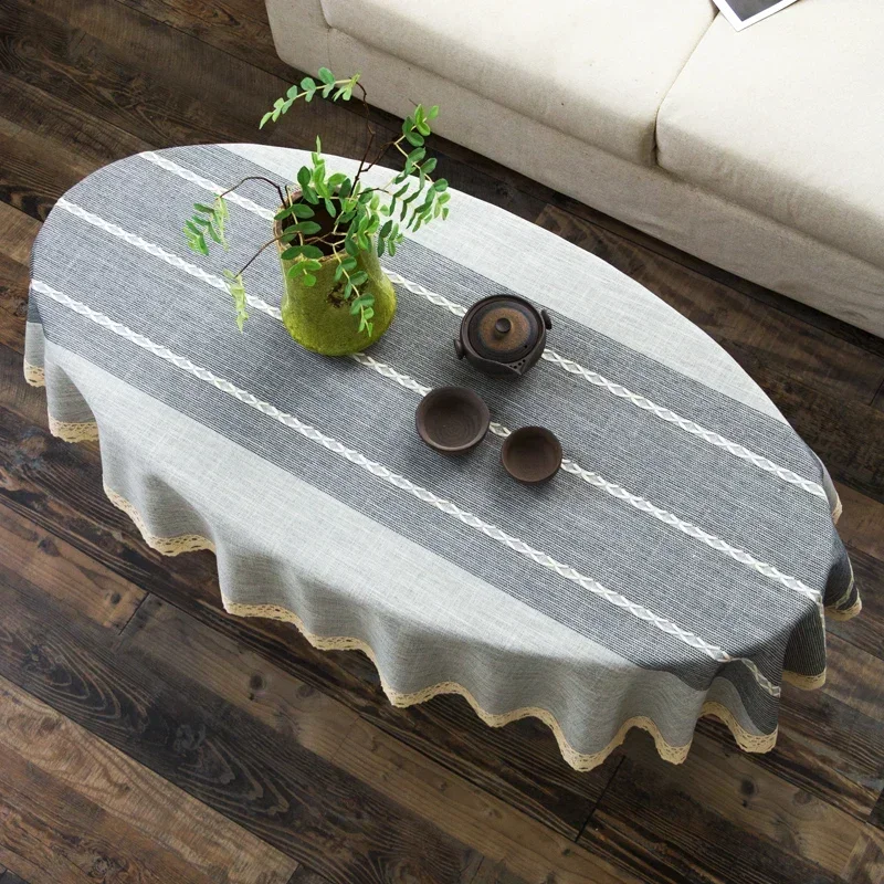 القطن والكتان البيضاوي مفرش ال - مراجعة Coffee Tea Knits وسعره